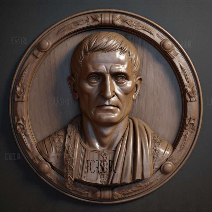 julius caesar 1 stl model for CNC